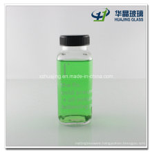 250ml Empty Square Glass Real Juice Bottle with Plastic Cap